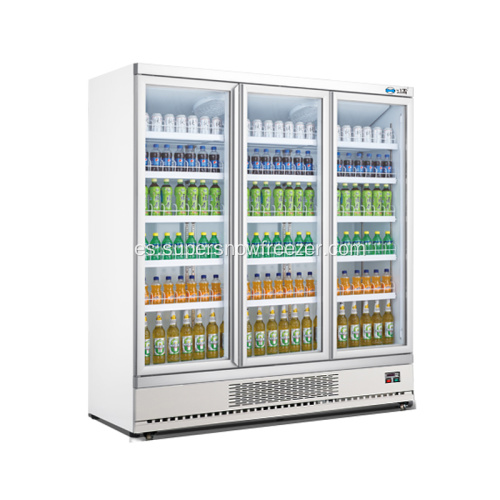 Refrigerador de bebidas de puerta de vidrio económico comercial para la venta